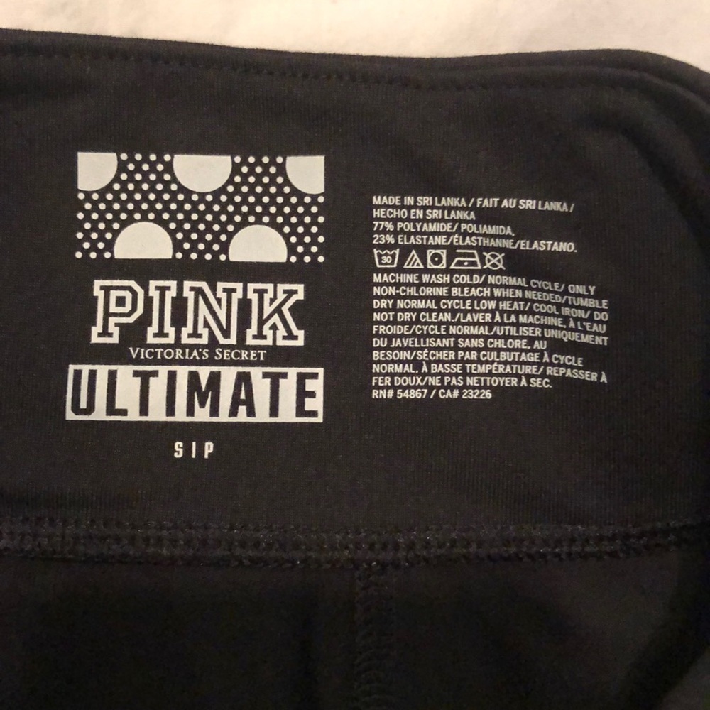 Pink workout capris